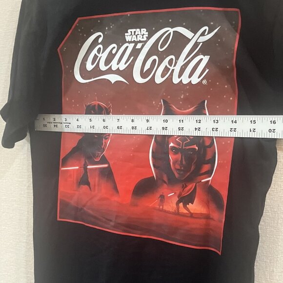 Nwot Star Wars Coca Cola Small T-shirt *EXCLUSIVE PRESS EVENT MERCH* Black 2025 - Picture 7 of 9